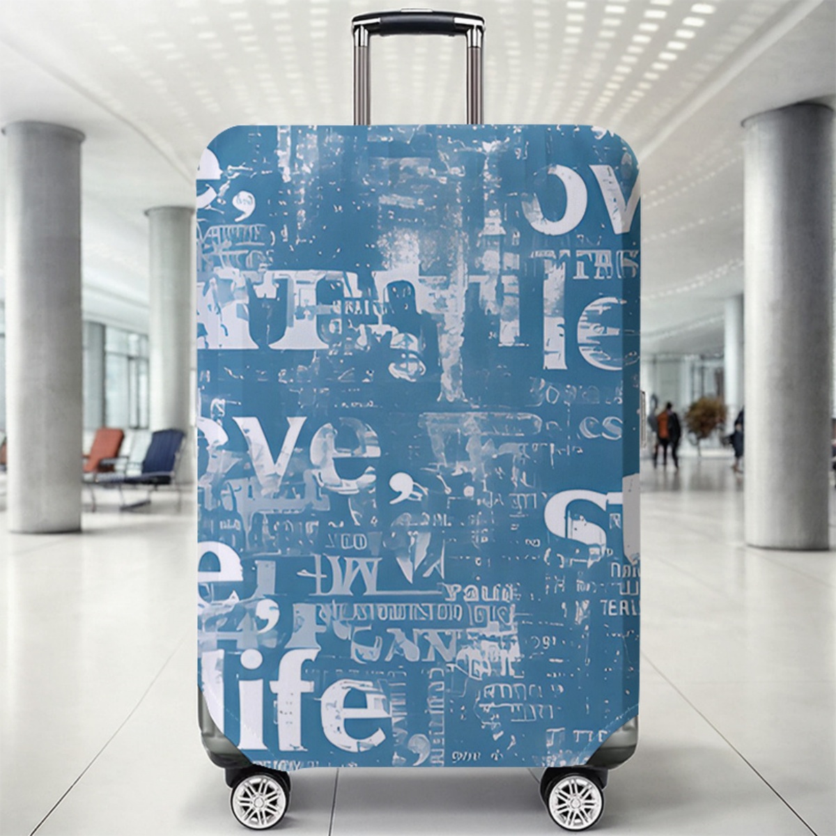 Waterproof Suitcase Cover Protector - Capa protetora para bagagem, elástica, à
