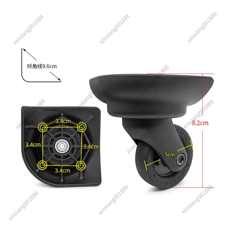 Silent Replacement Luggage Wheels - Rodas de Substituição para Malas Samsonite