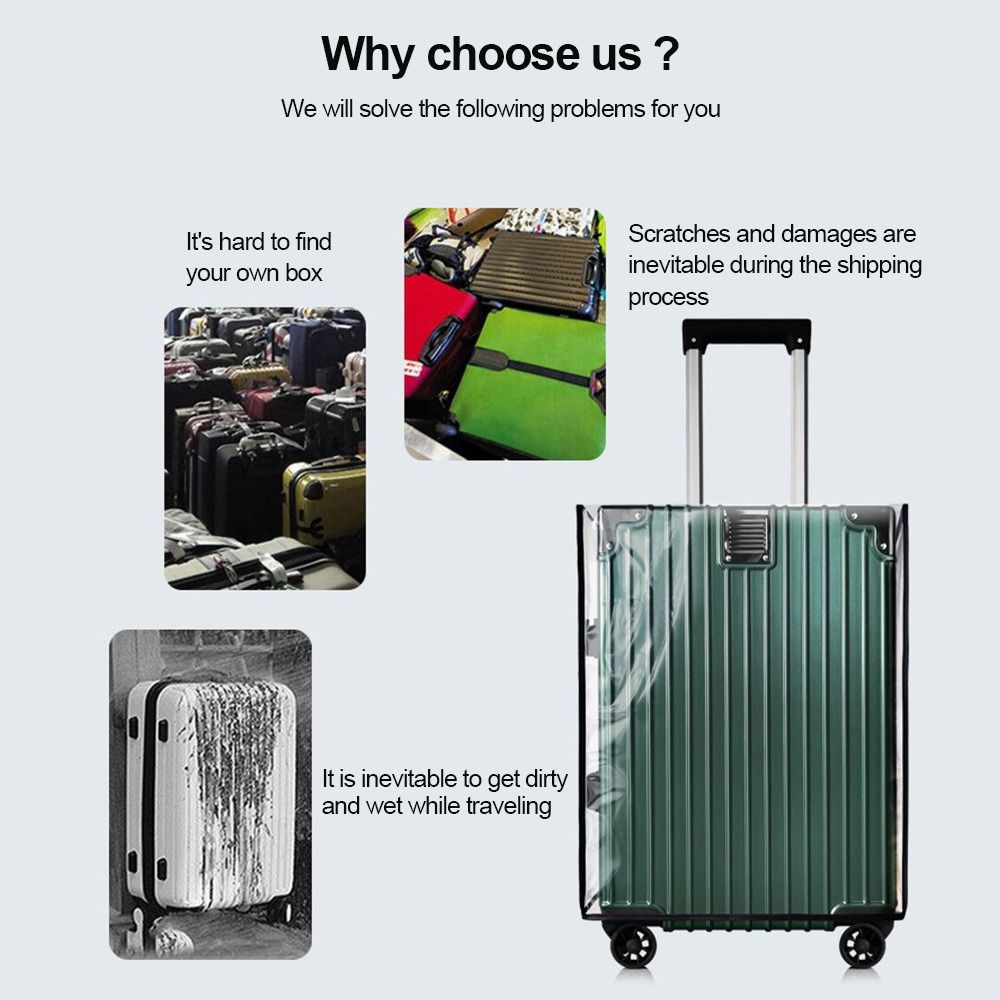 Waterproof Suitcase Cover Protector - Capa Protetora de Mala Durável Totalmente