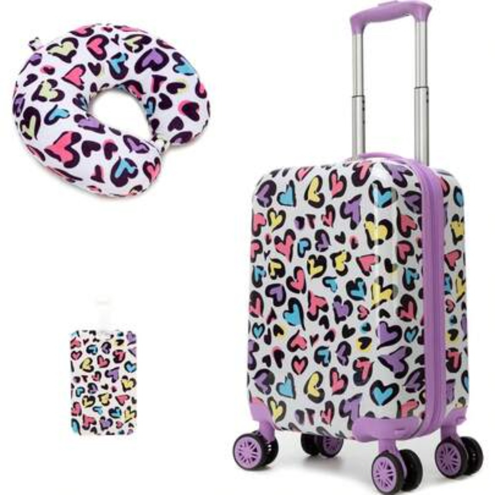 Expandable Hard Shell Luggage Set - Conjunto de 2 malas com rodas
