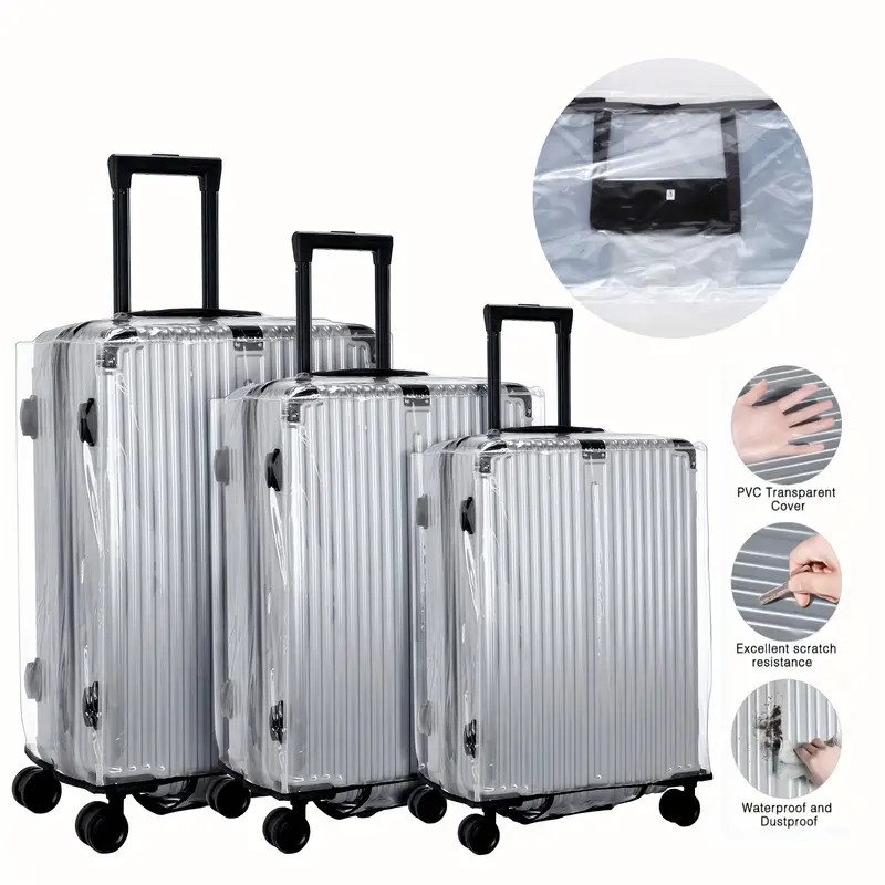 Luggage Protective Cover Transparent - 18-30 Polegada mala protetor de capa
