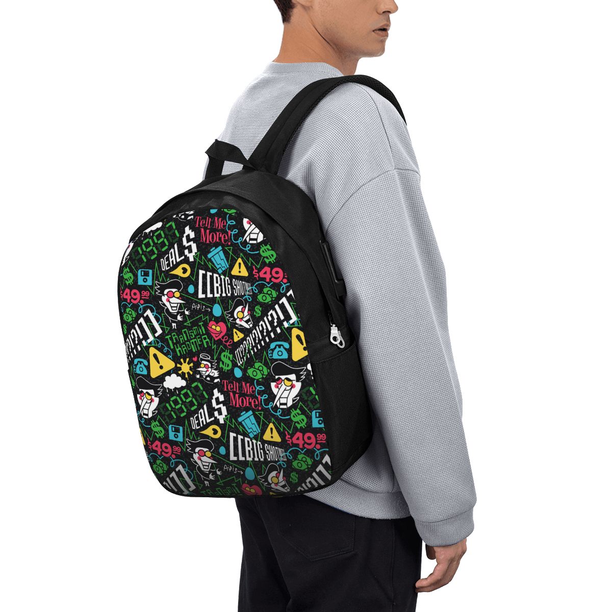 Travel Bags - Mochila Deltarune SPAMTON G para Viagem,