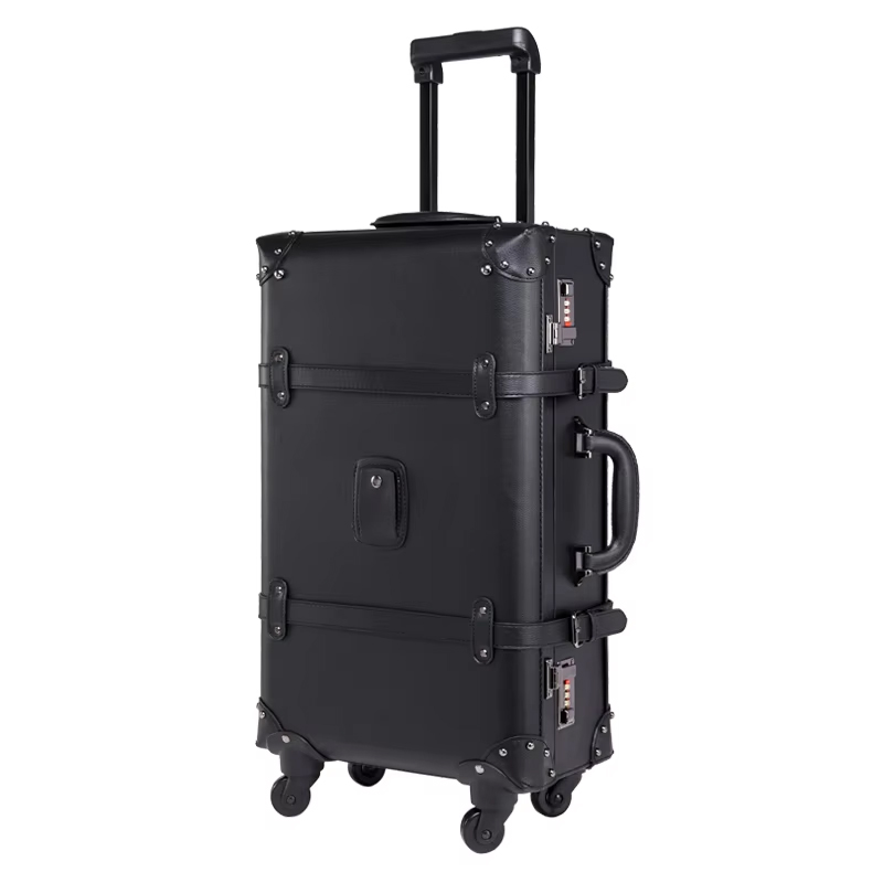 Retro Vintage Trunk Suitcase - Novo retro rolando bagagem girador marca