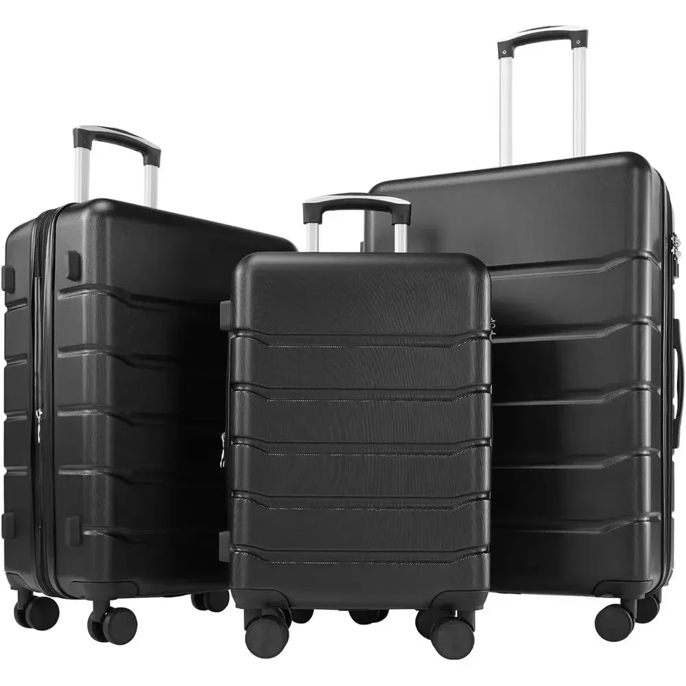 Expandable Hard Shell Luggage Set - Conjunto de Malas Rígidas com Rodas