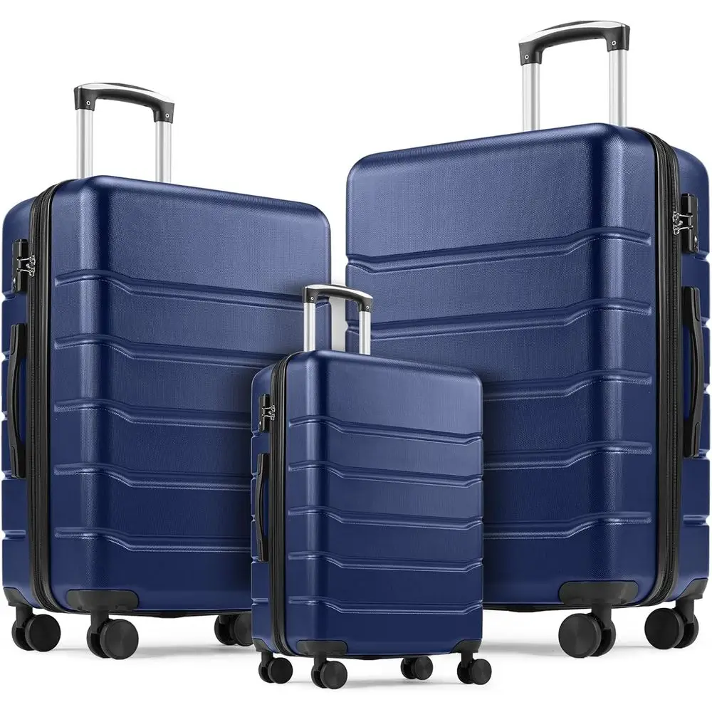 Expandable Hard Shell Luggage Set - Conjunto de Malas Expansíveis de 3