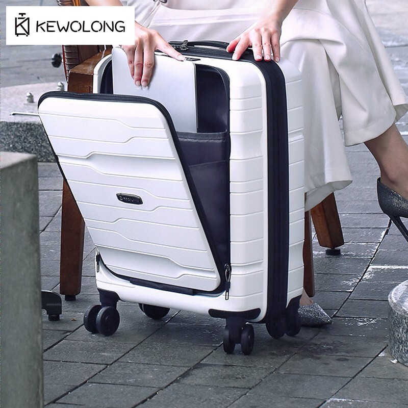 Cabin Size Lightweight Travel Trolley - Mala de viagem com abertura frontal