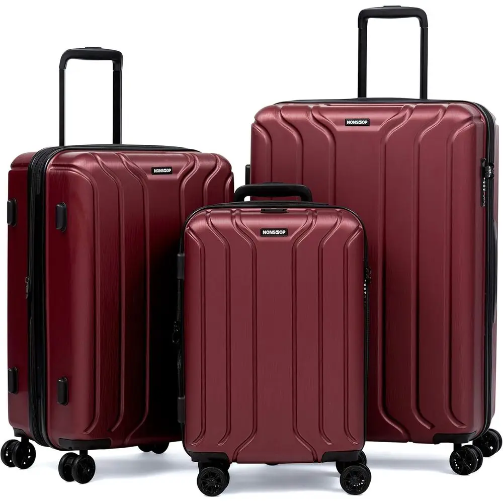 Expandable Hard Shell Luggage Set - Conjunto de malas expansíveis com revestimento