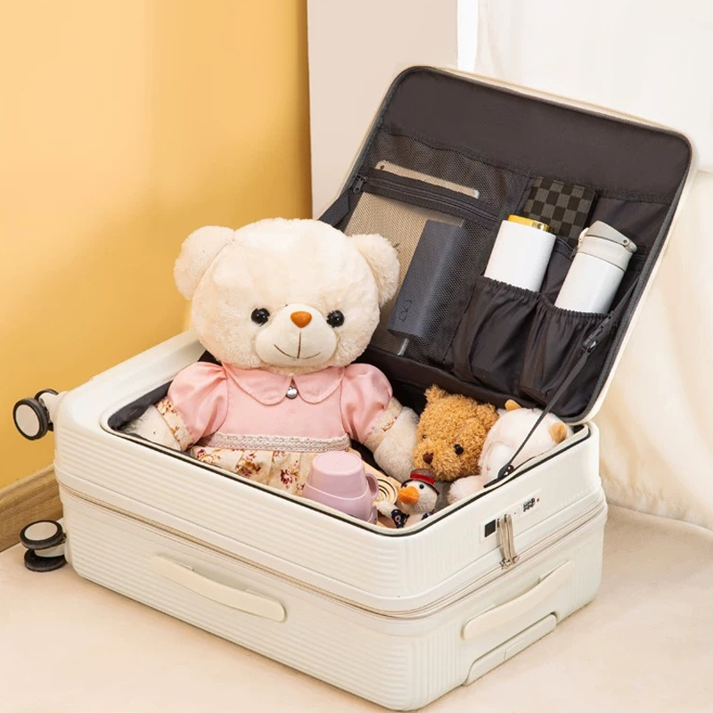 Front Opening Laptop Luggage 24 Inch - Novo 20/22/24/26/28 polegada feminino abertura frontal