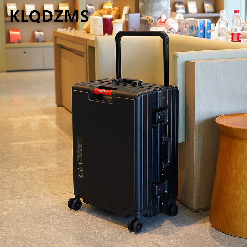 Aluminum Frame Carry On Luggage - Klqdzms mala de alumínio quadro caixa
