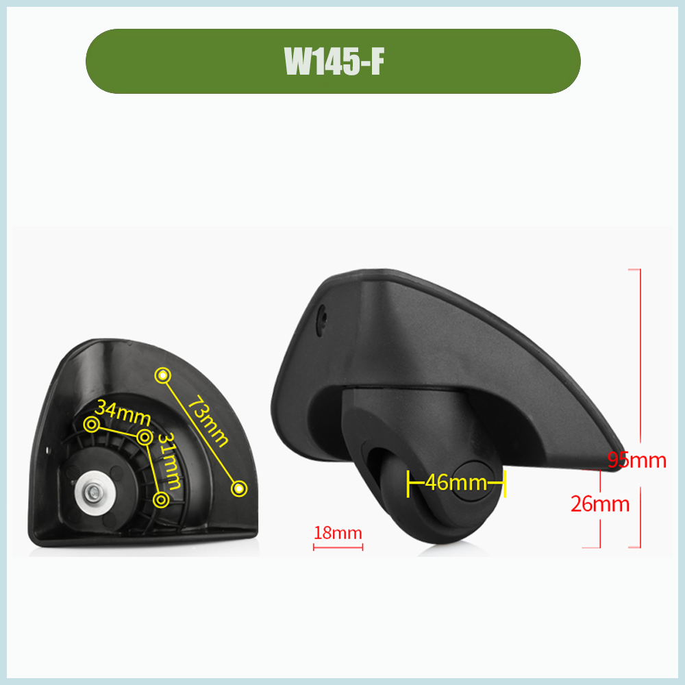 Silent Replacement Luggage Wheels - Rodas Giratórias de Substituição para Malas
