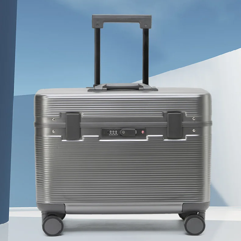 Aluminum Frame Carry On Luggage - Mala de Viagem Bunnyfly Captain's: Carrinho