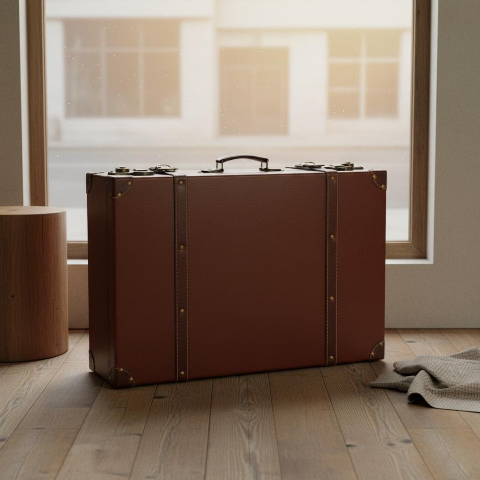 Retro Vintage Trunk Suitcase - Conjunto de 3 Malas Vintage para