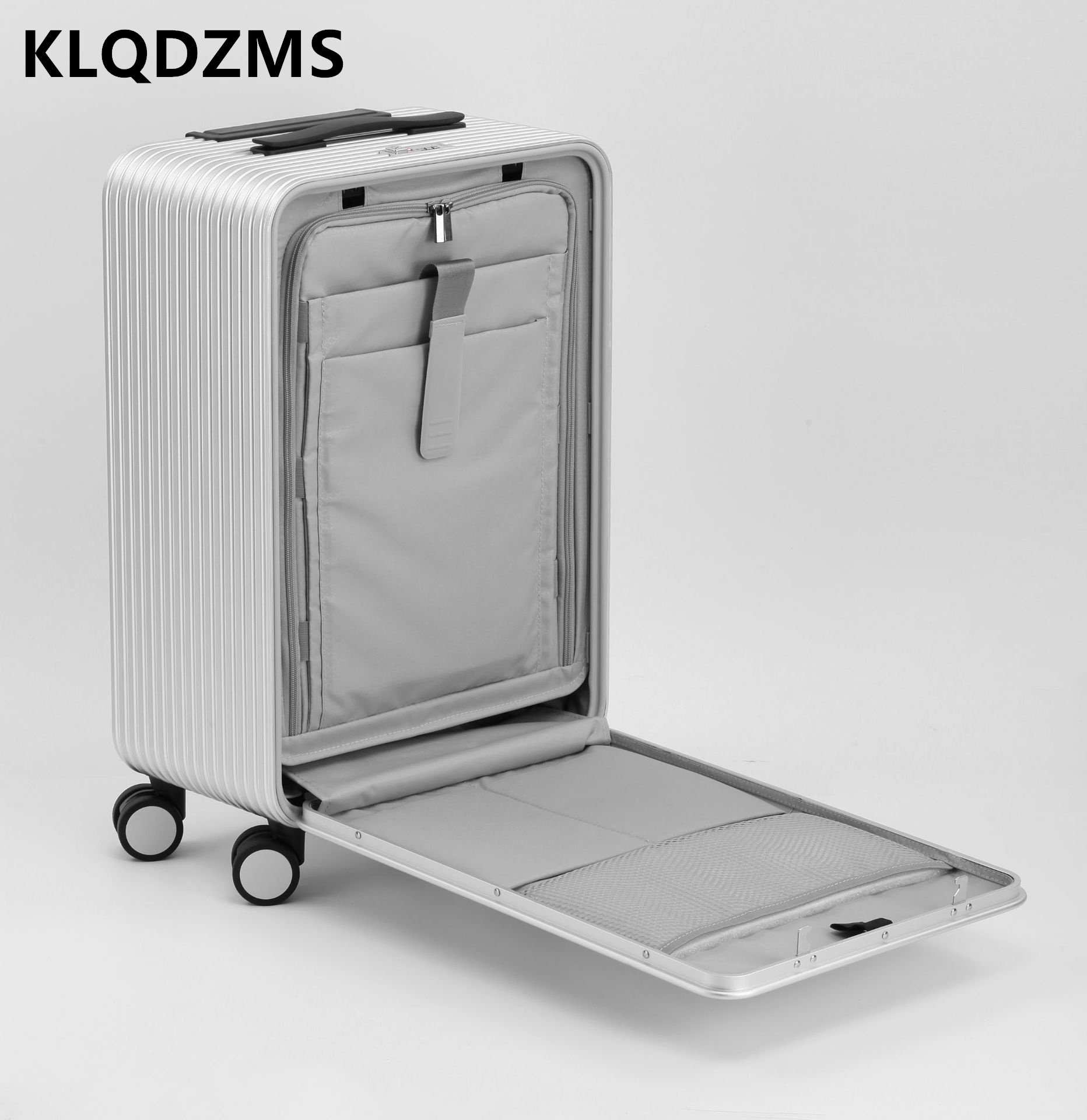 Front Opening Laptop Luggage 24 Inch - Klqdzms bagagem toda a liga de
