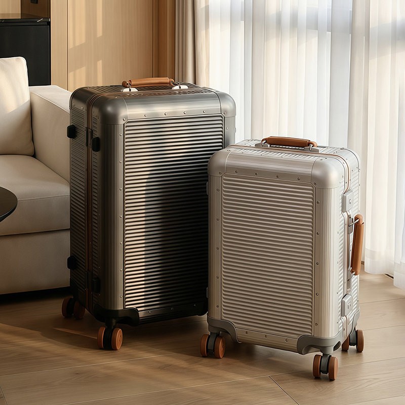 Aluminum Frame Carry On Luggage - Mala de viagem grande com estrutura