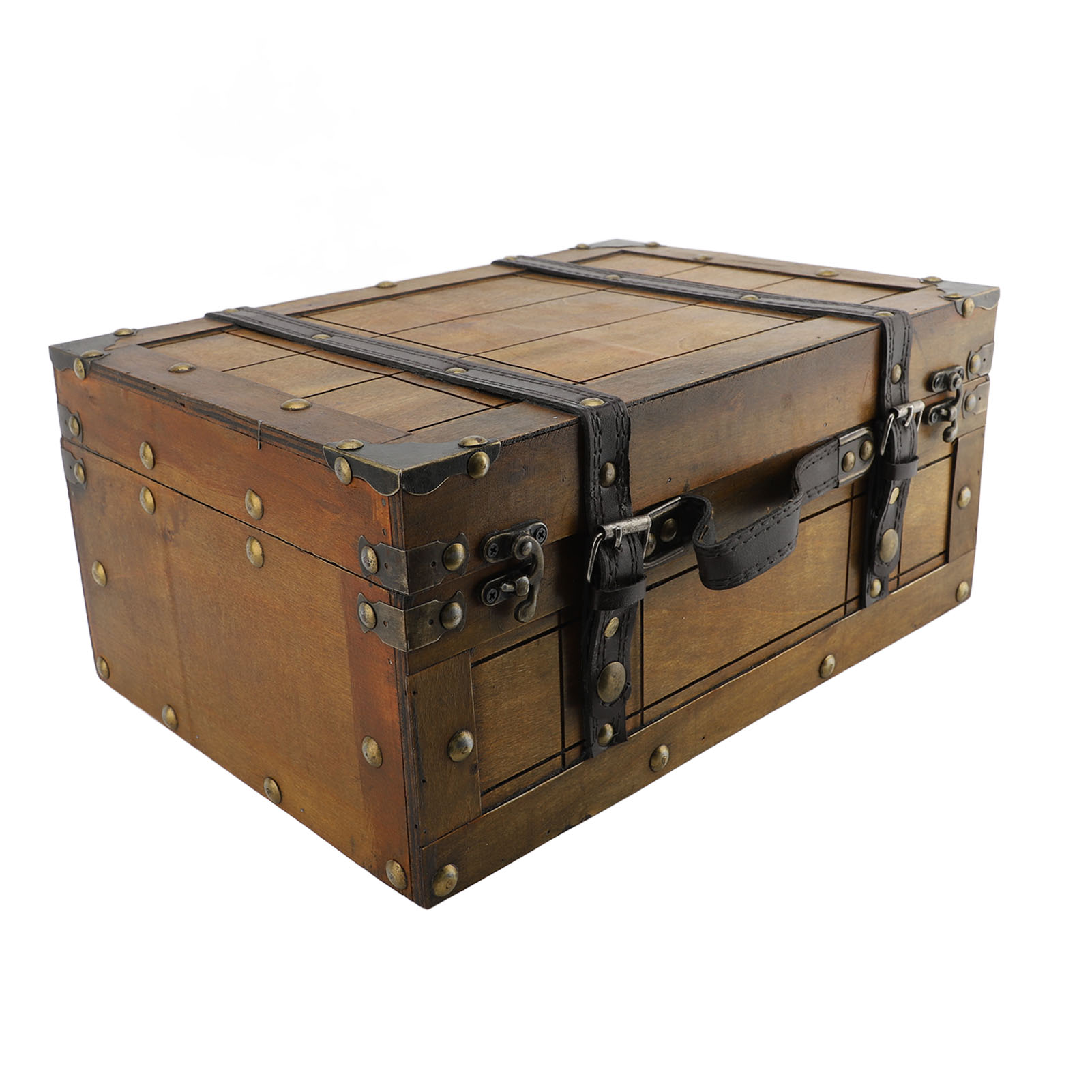 Retro Vintage Trunk Suitcase - Mala retrô de madeira sintética, vintage,