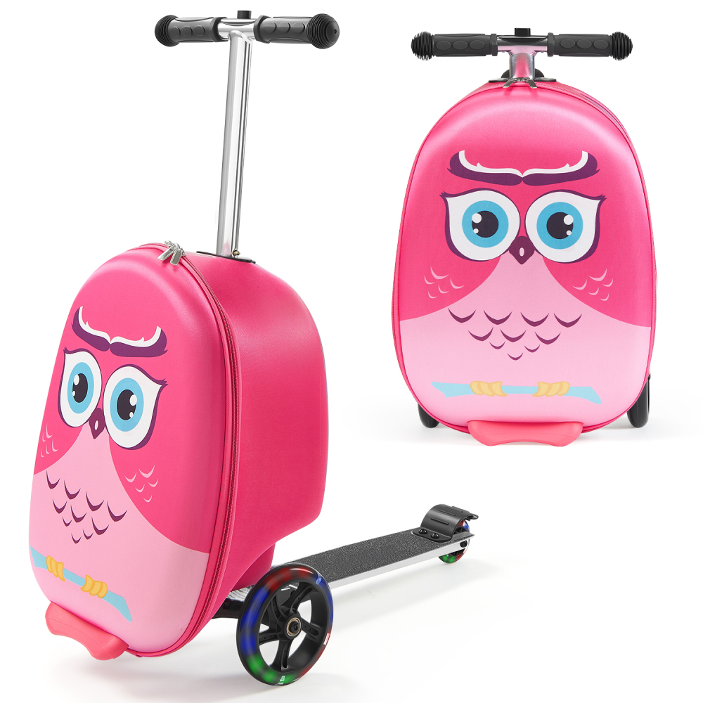 Kids Ride On Suitcase Scooter - Mala de Rodinhas Infantil 20 Polegadas,