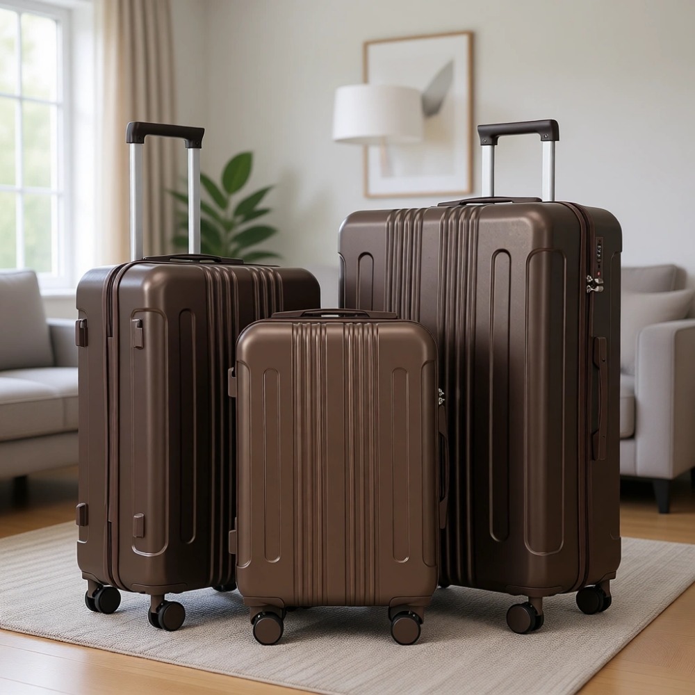 Expandable Hard Shell Luggage Set - Conjunto de Malas Expansíveis de 3