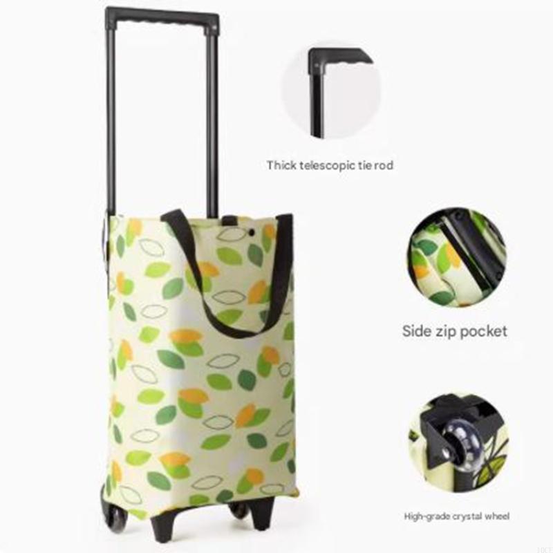 Carrinho dobrável leve, alça r - Foldable Rolling Luggage Bag avaliação e preço