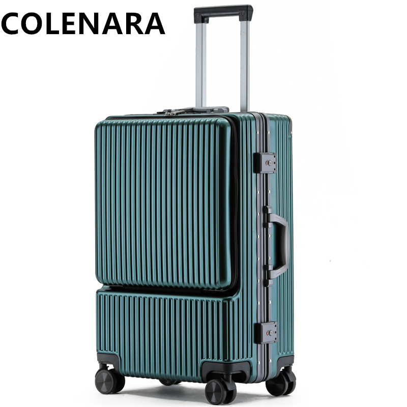 COLENARA Mala de Bordo Nova de - Front Opening Laptop Luggage 24 Inch avaliação e preço