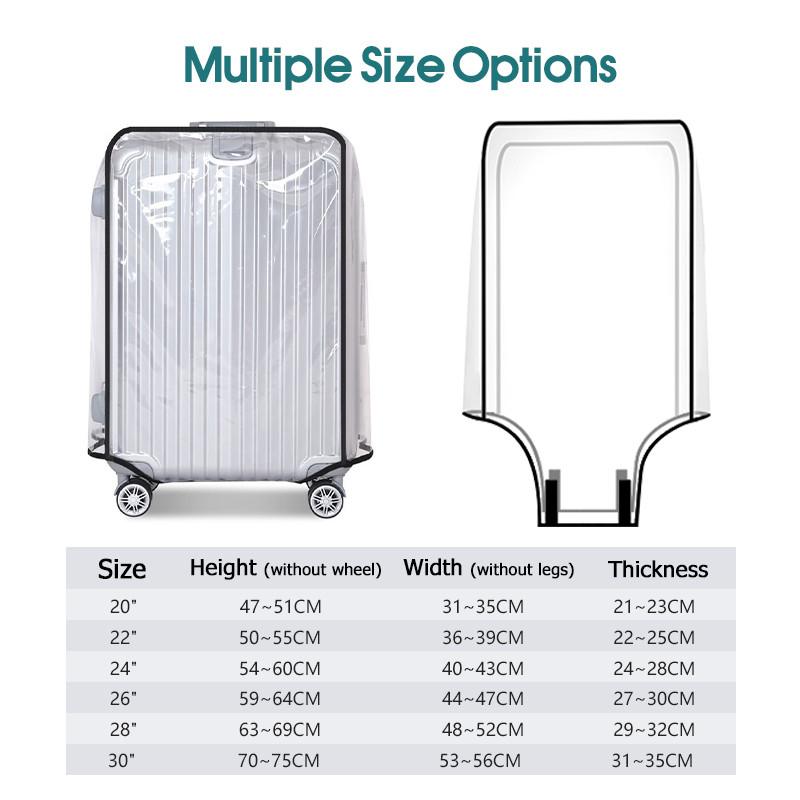 Capa transparente para bagagem - Luggage Protective Cover Transparent avaliação e preço