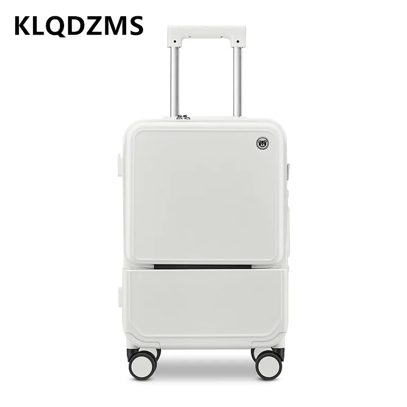 Klqdzms mala com estrutura de  - Front Opening Laptop Luggage 24 Inch avaliação e preço