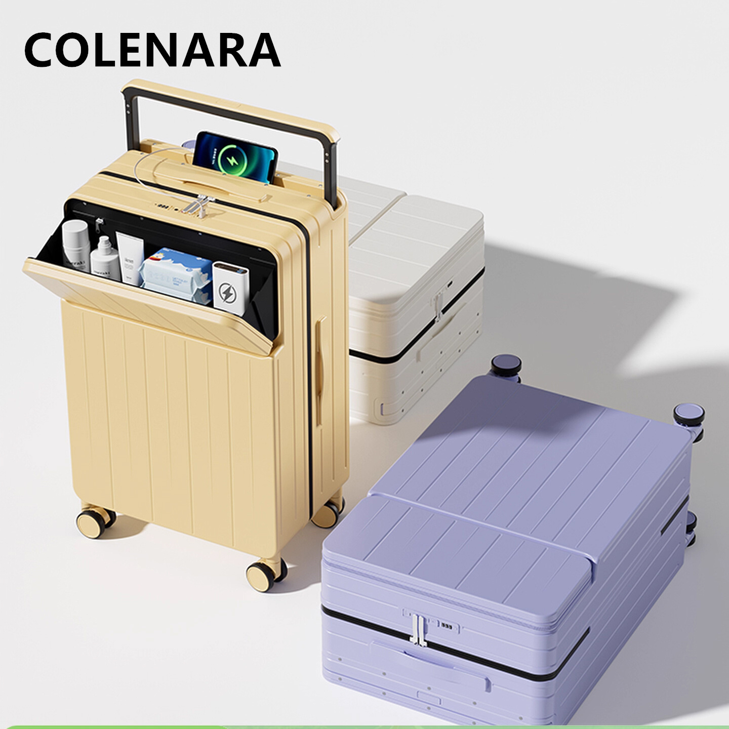 Mala Multifuncional COLENARA c - Front Opening Laptop Luggage 24 Inch avaliação e preço