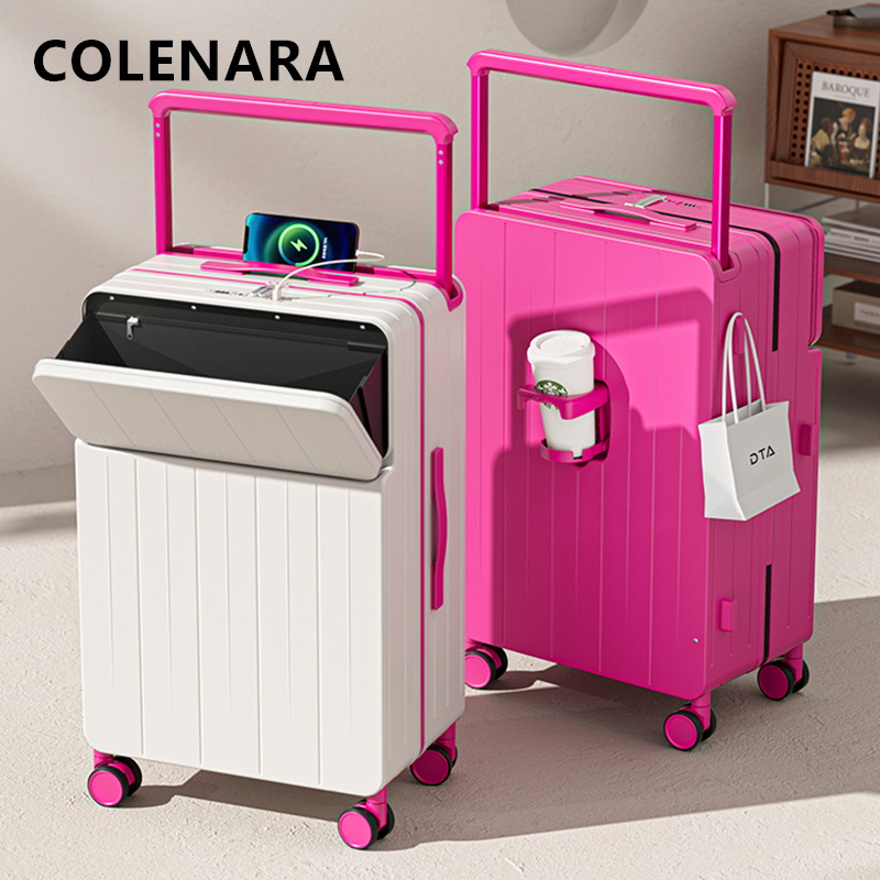Mala Multifuncional COLENARA c - Front Opening Laptop Luggage 24 Inch avaliação e preço