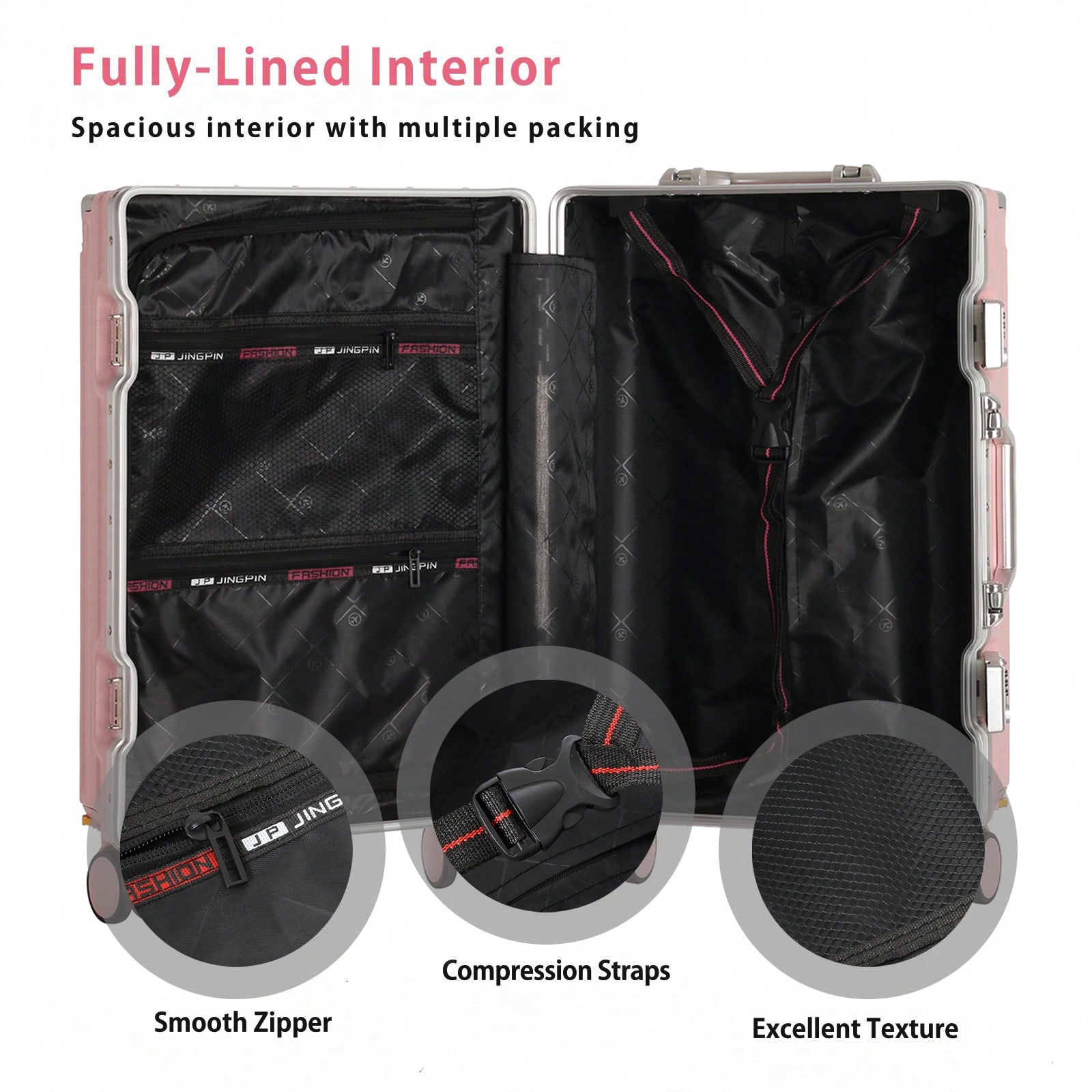 Mala de Viagem de 20 Polegadas - Aluminum Frame Carry On Luggage avaliação e preço