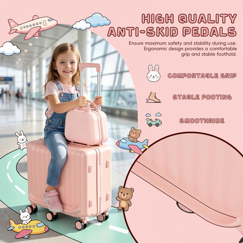 Mala de Viagem Infantil Dobráv - Kids Ride On Suitcase Scooter avaliação e preço