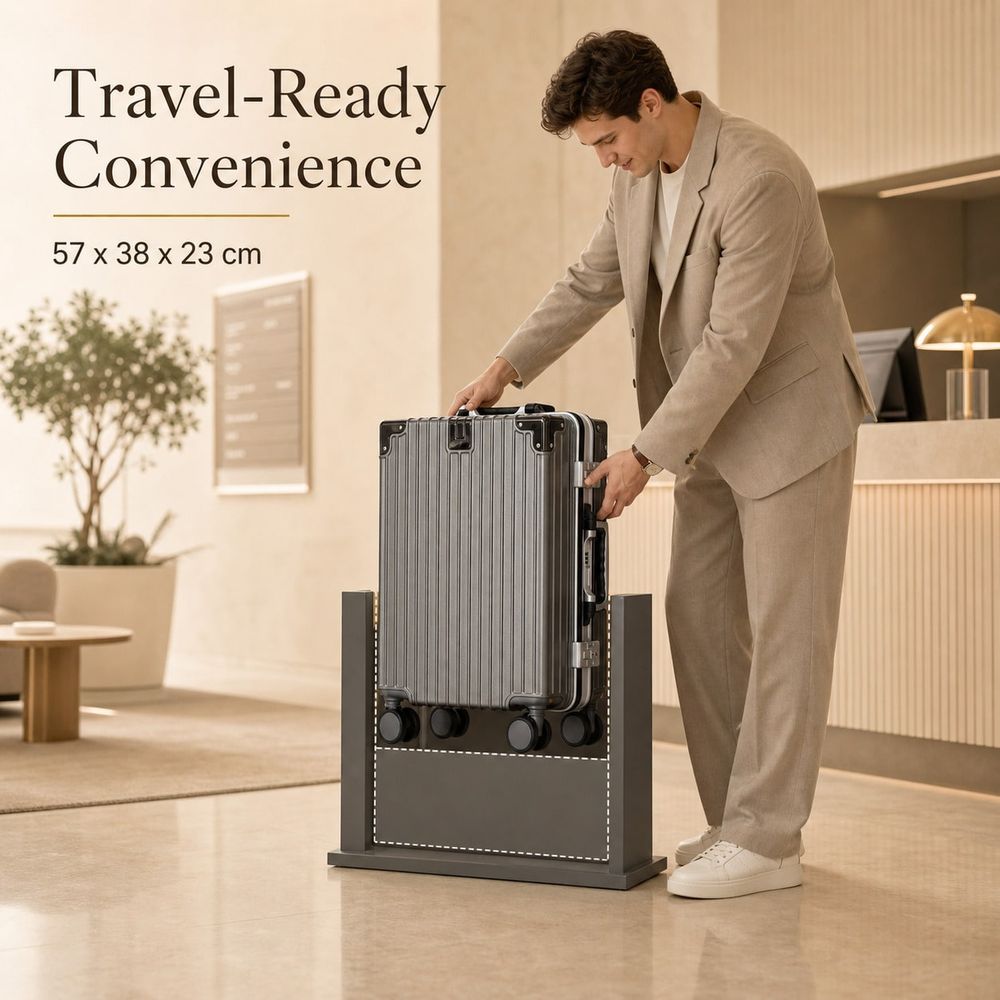 Mala de Mão Aprovada por Compa - Aluminum Frame Carry On Luggage avaliação e preço