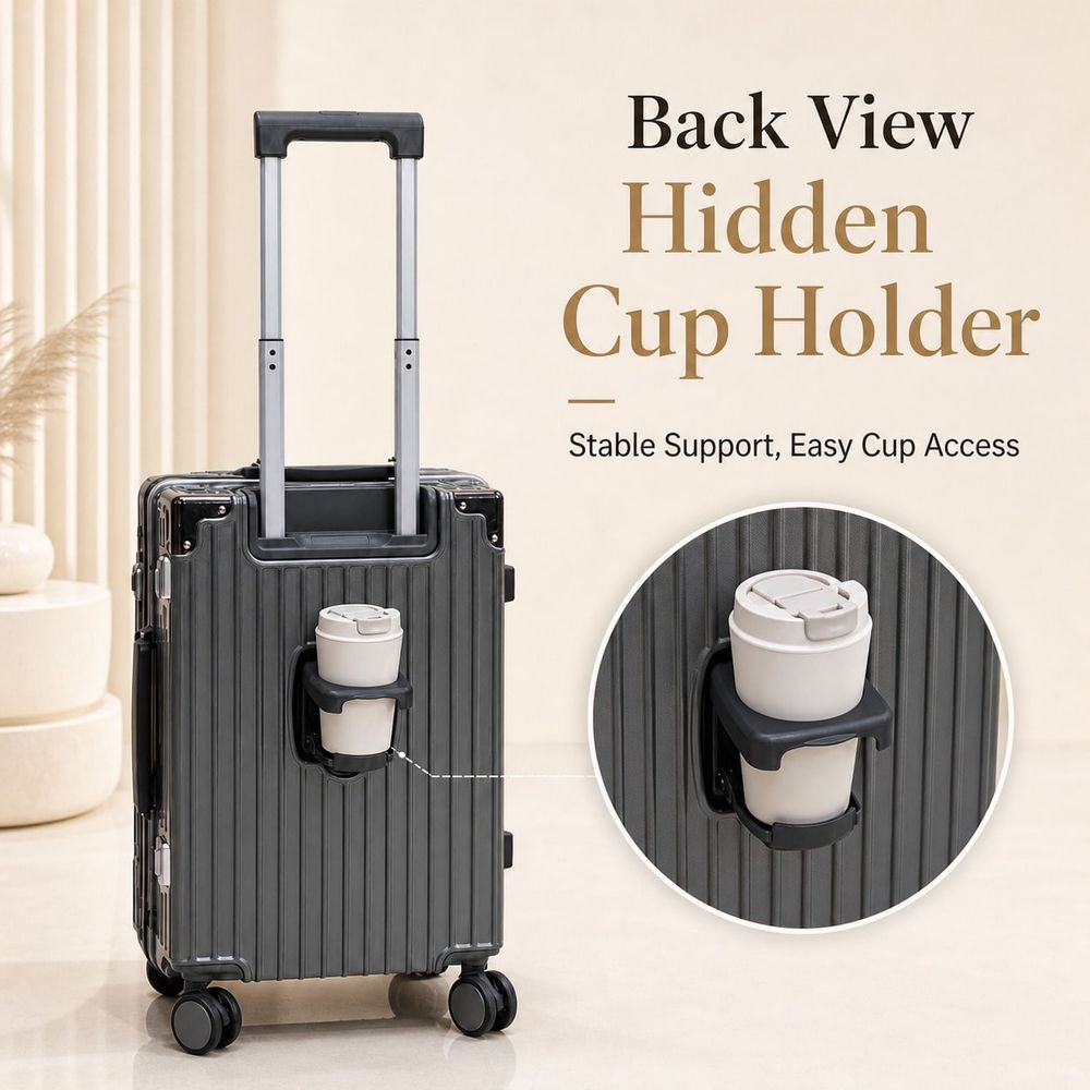 Mala de Mão Aprovada por Compa - Aluminum Frame Carry On Luggage avaliação e preço
