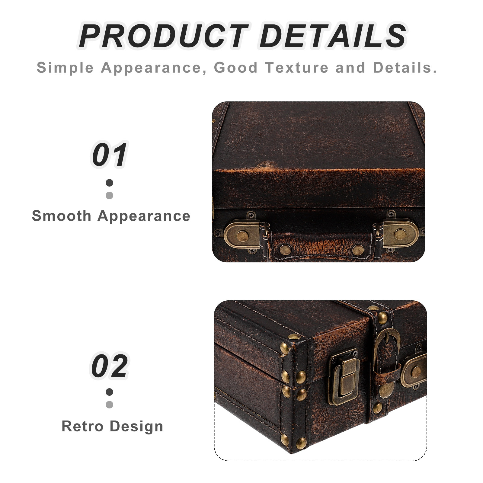 Maleta Vintage para Fotos, Baú - Retro Vintage Trunk Suitcase avaliação e preço