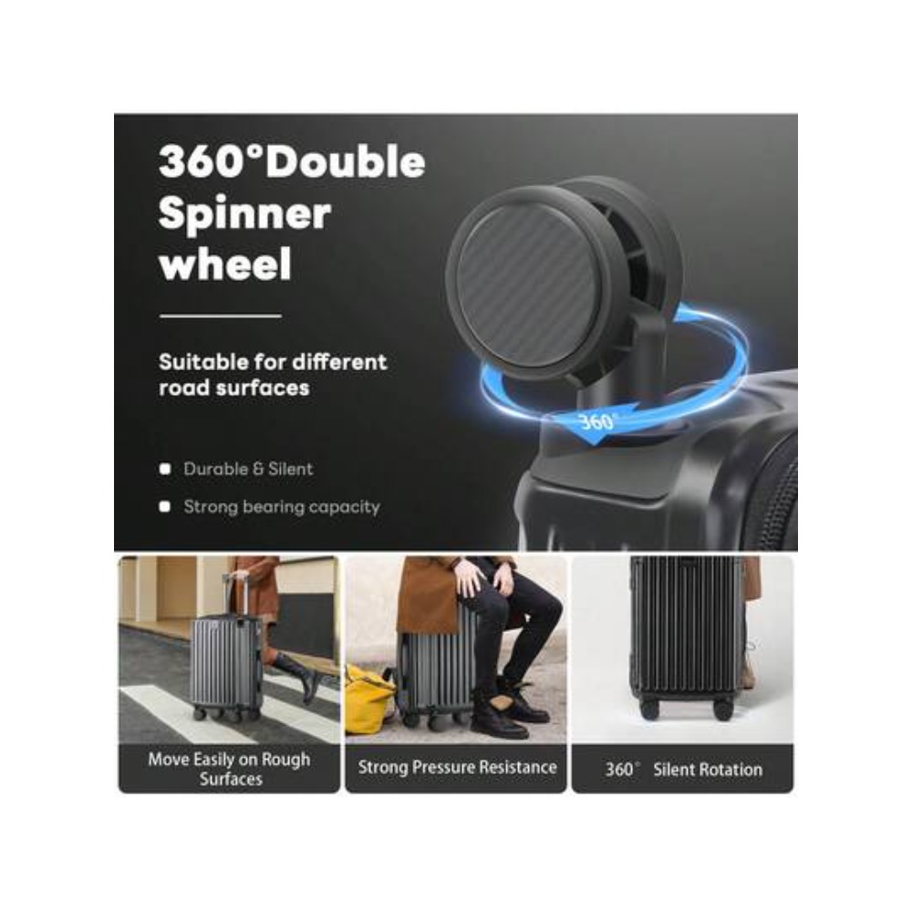 Mala de Viagem de 20 Polegadas - Spinner Wheel Rolling Suitcase 20 Inch avaliação e preço