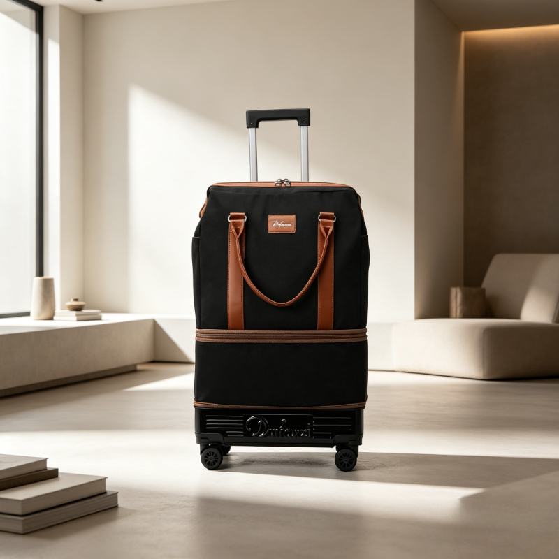 Bolsa de Viagem Dobrável com R - Foldable Rolling Luggage Bag avaliação e preço
