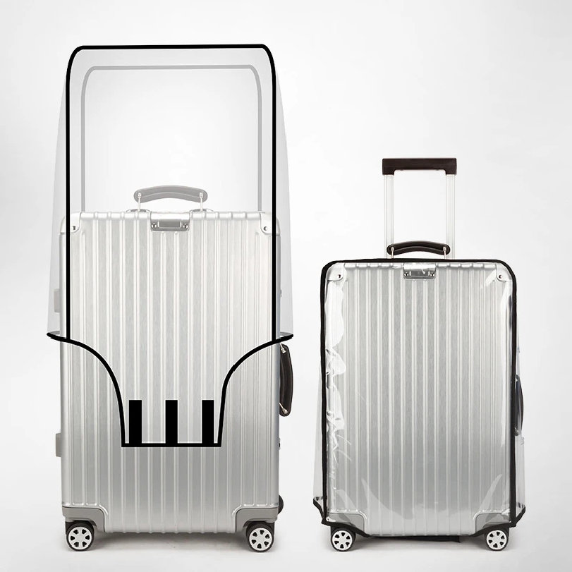 Nova Capa Protetora Transparen - Waterproof Suitcase Cover Protector avaliação e preço