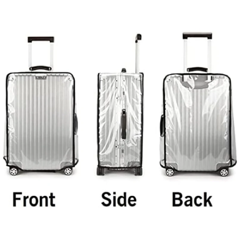 Nova Capa Protetora Transparen - Waterproof Suitcase Cover Protector avaliação e preço