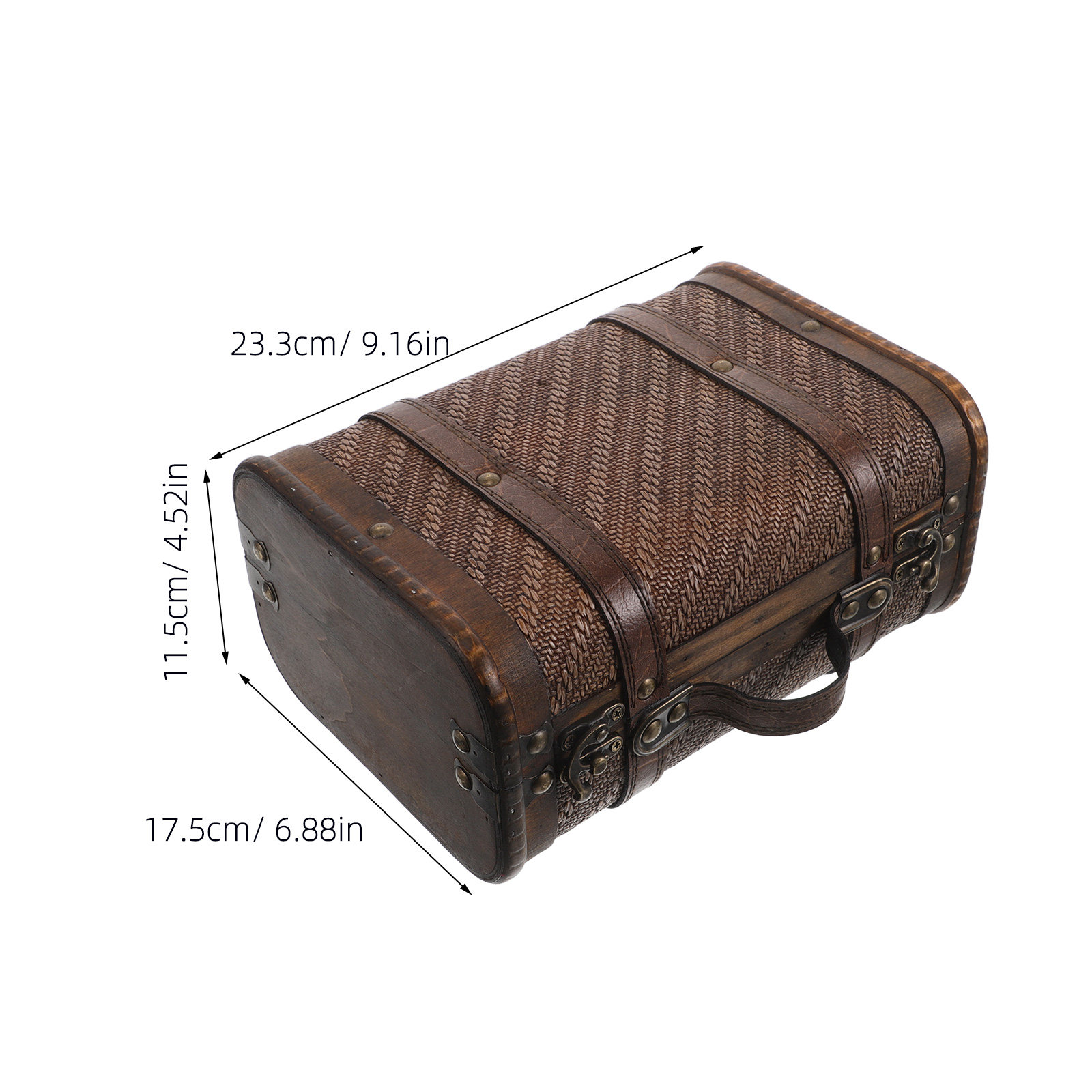 Caixa Decorativa de Madeira Vi - Retro Vintage Trunk Suitcase avaliação e preço