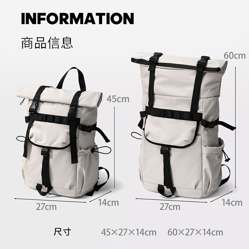 Nova mochila masculina expansí - Foldable Rolling Luggage Bag avaliação e preço