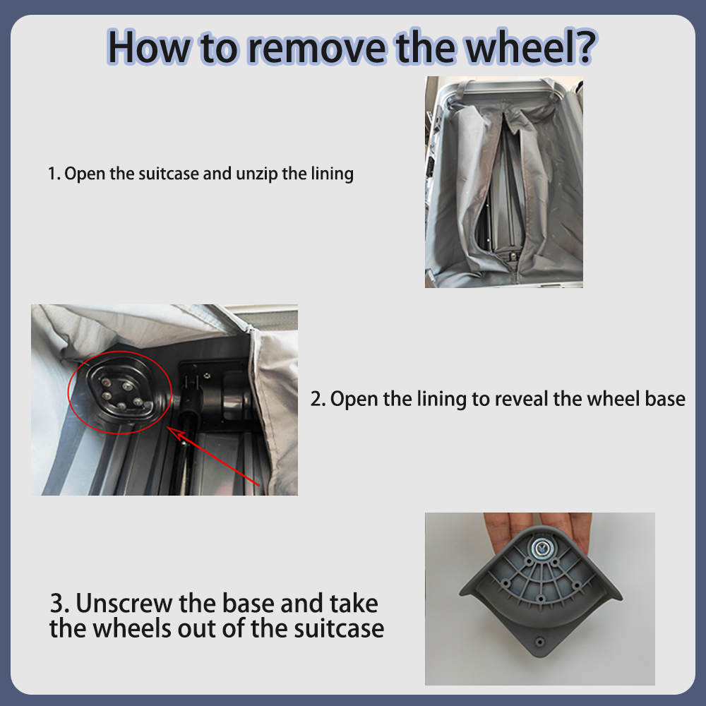 Roda universal silenciosa, ade - Silent Replacement Luggage Wheels avaliação e preço