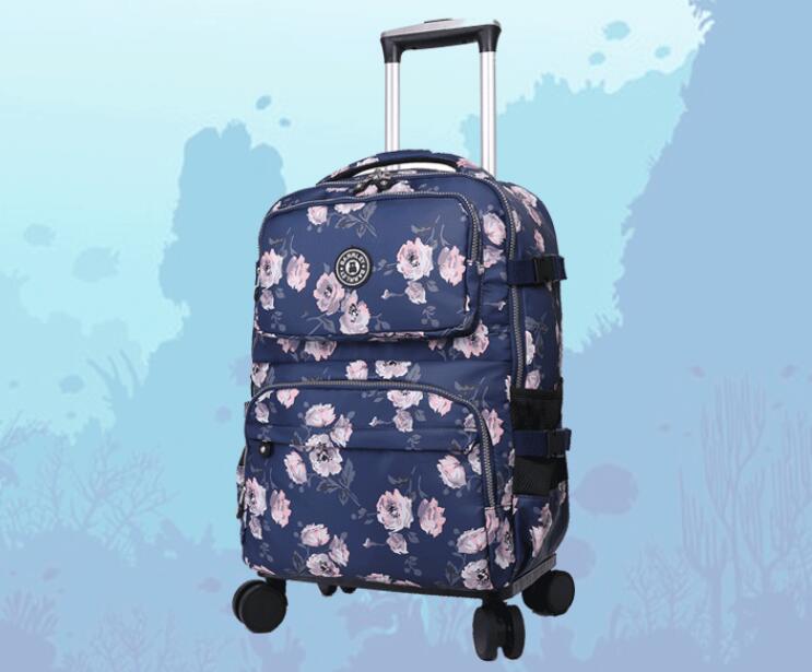 Mala Trolley de Viagem Feminin - Foldable Rolling Luggage Bag avaliação e preço