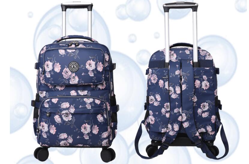 Mala Trolley de Viagem Feminin - Foldable Rolling Luggage Bag avaliação e preço