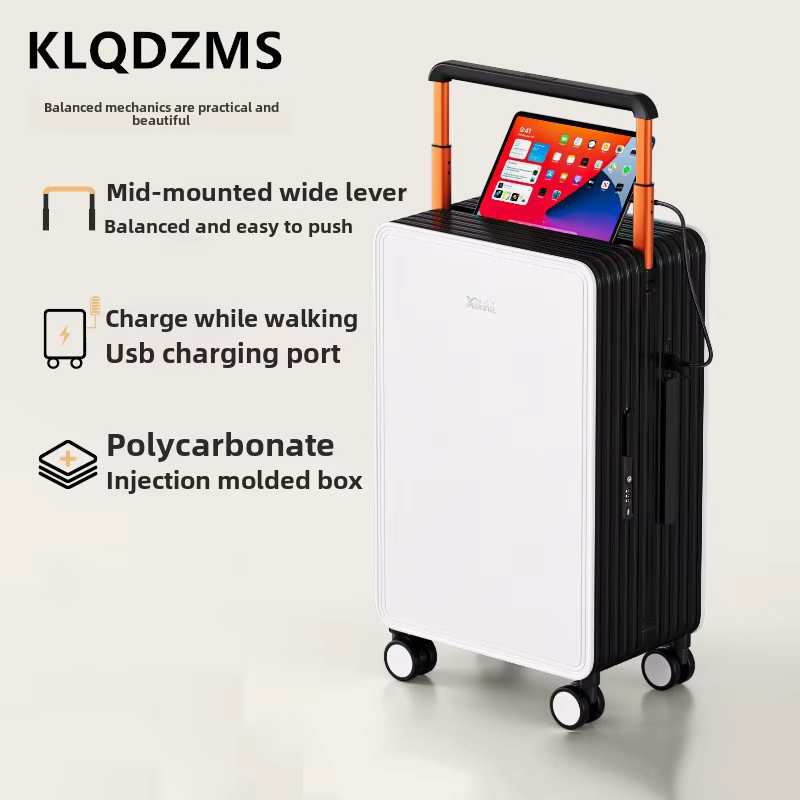 Klqdzms bagagem abs + pc caixa - Spinner Wheel Rolling Suitcase 20 Inch avaliação e preço