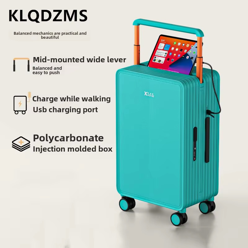 Klqdzms bagagem abs + pc caixa - Spinner Wheel Rolling Suitcase 20 Inch avaliação e preço