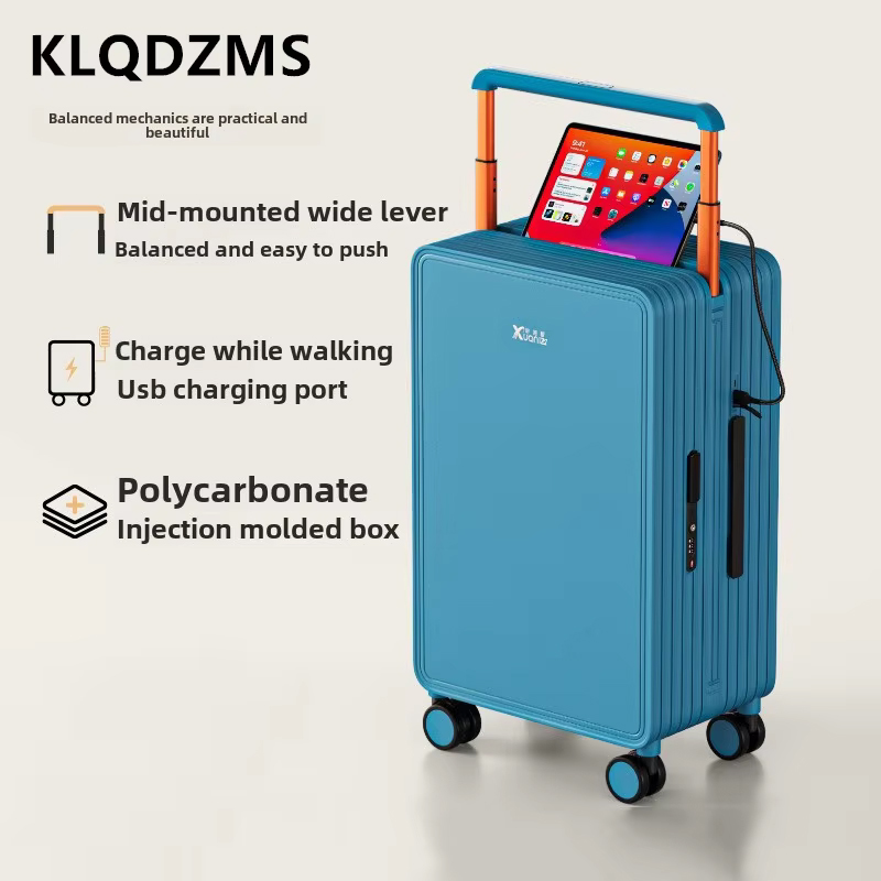 Klqdzms bagagem abs + pc caixa - Spinner Wheel Rolling Suitcase 20 Inch avaliação e preço