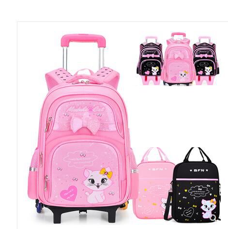 Estudante escola rolando mochi - Foldable Rolling Luggage Bag avaliação e preço