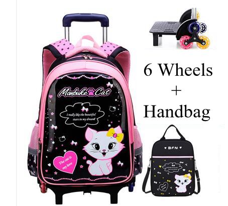Estudante escola rolando mochi - Foldable Rolling Luggage Bag avaliação e preço