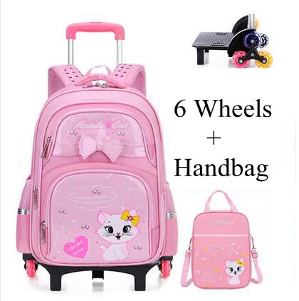 Estudante escola rolando mochi - Foldable Rolling Luggage Bag avaliação e preço