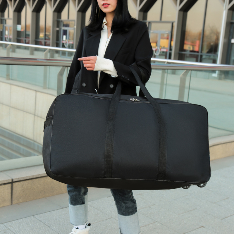 Sacos de carrinho de grande ca - Foldable Rolling Luggage Bag avaliação e preço