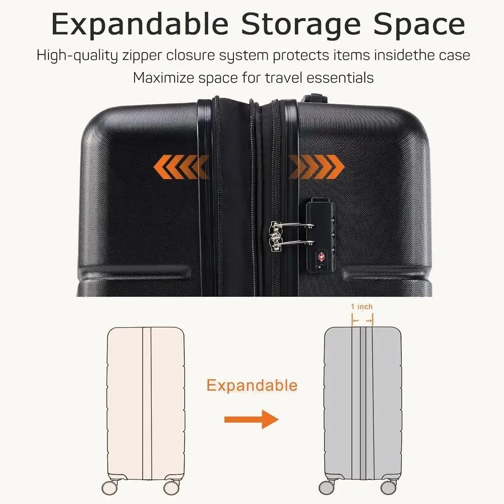 Conjunto de Malas Rígidas com  - Expandable Hard Shell Luggage Set avaliação e preço