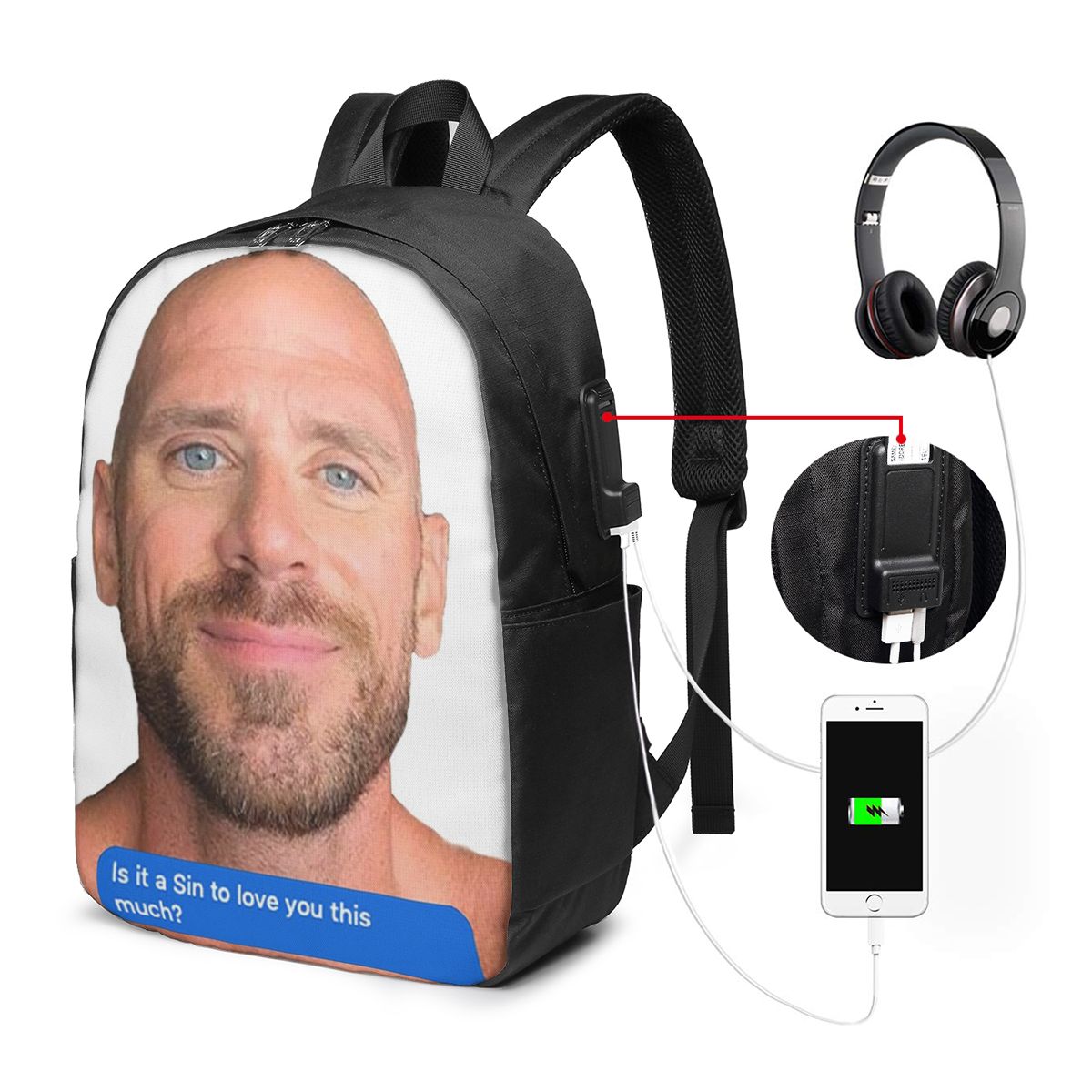 Mochila Johnny Sins Flirty Tex - Handbags avaliação e preço